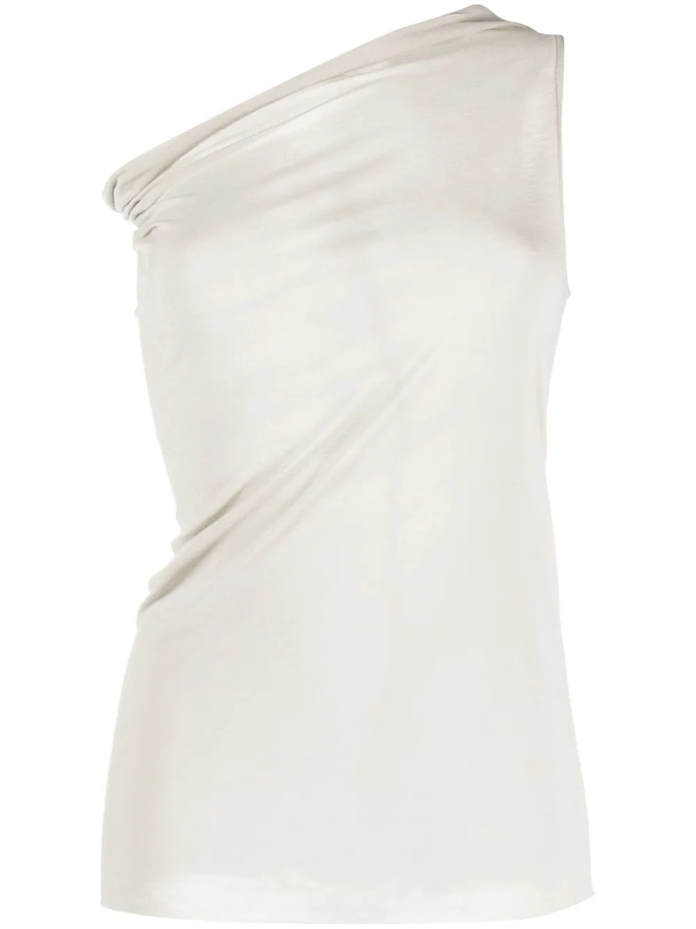 

Rick Owens asymmetric one-shoulder top - Neutrals