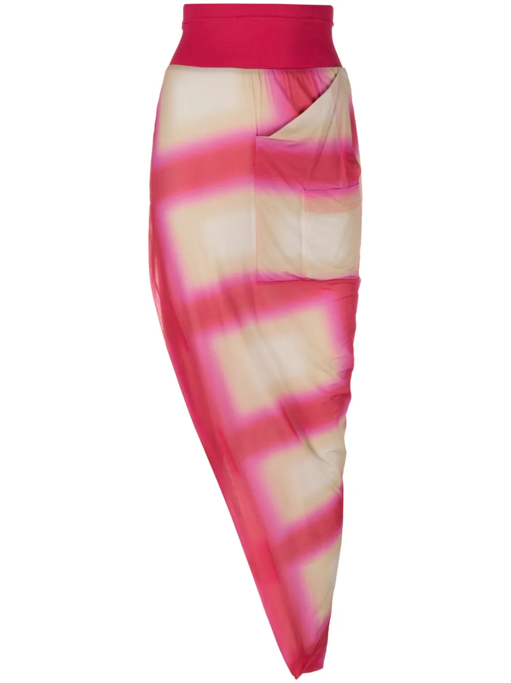 Rick Owens high-waisted asymmetric-design skirt - Pink