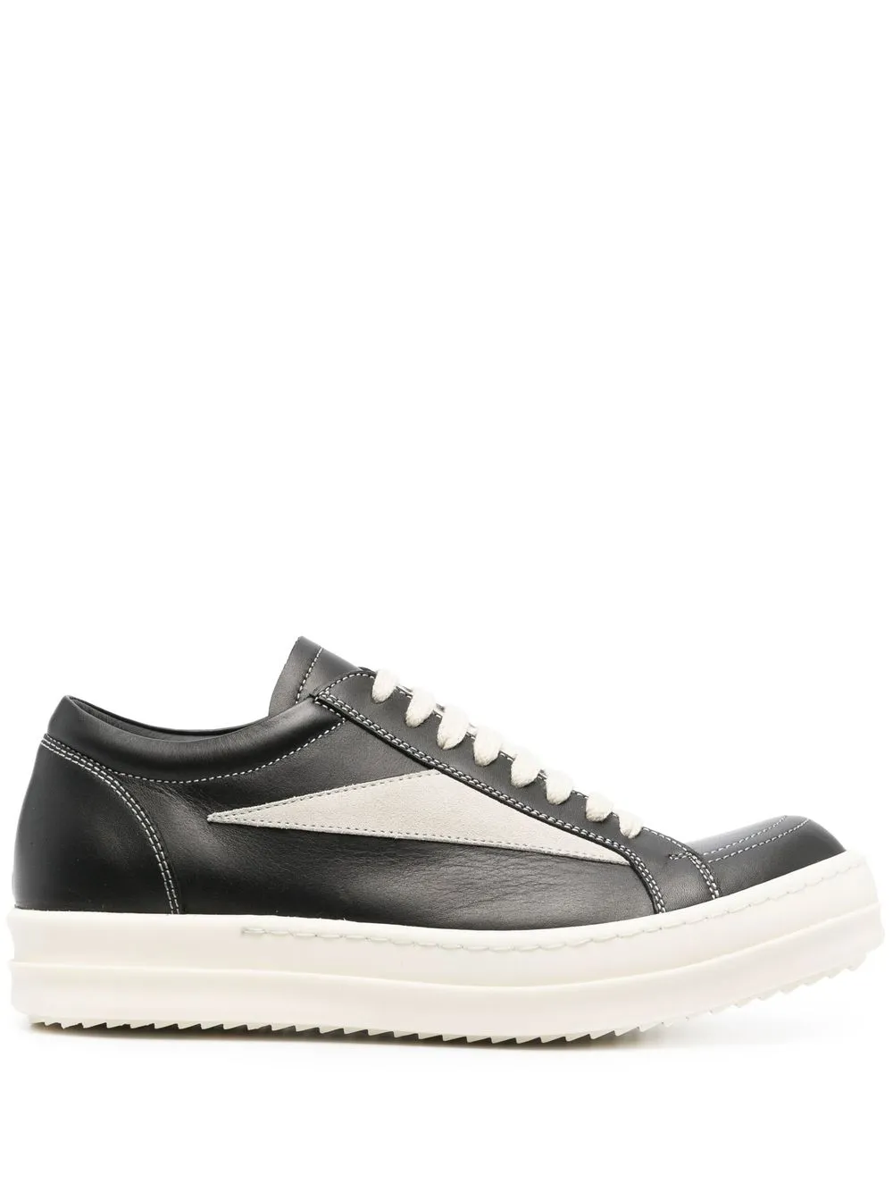 

Rick Owens tenis a paneles - Negro