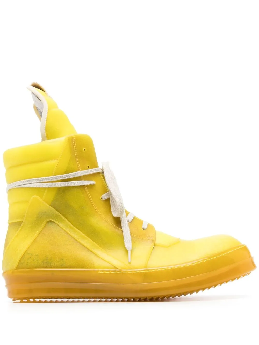 

Rick Owens Geobasket high-top sneakrs - Yellow