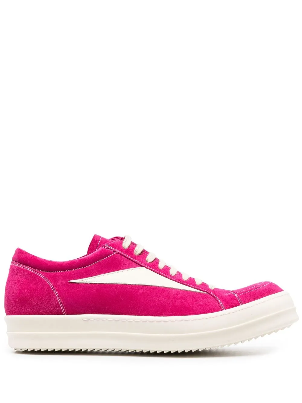 

Rick Owens tenis bajos con agujetas - Rosado