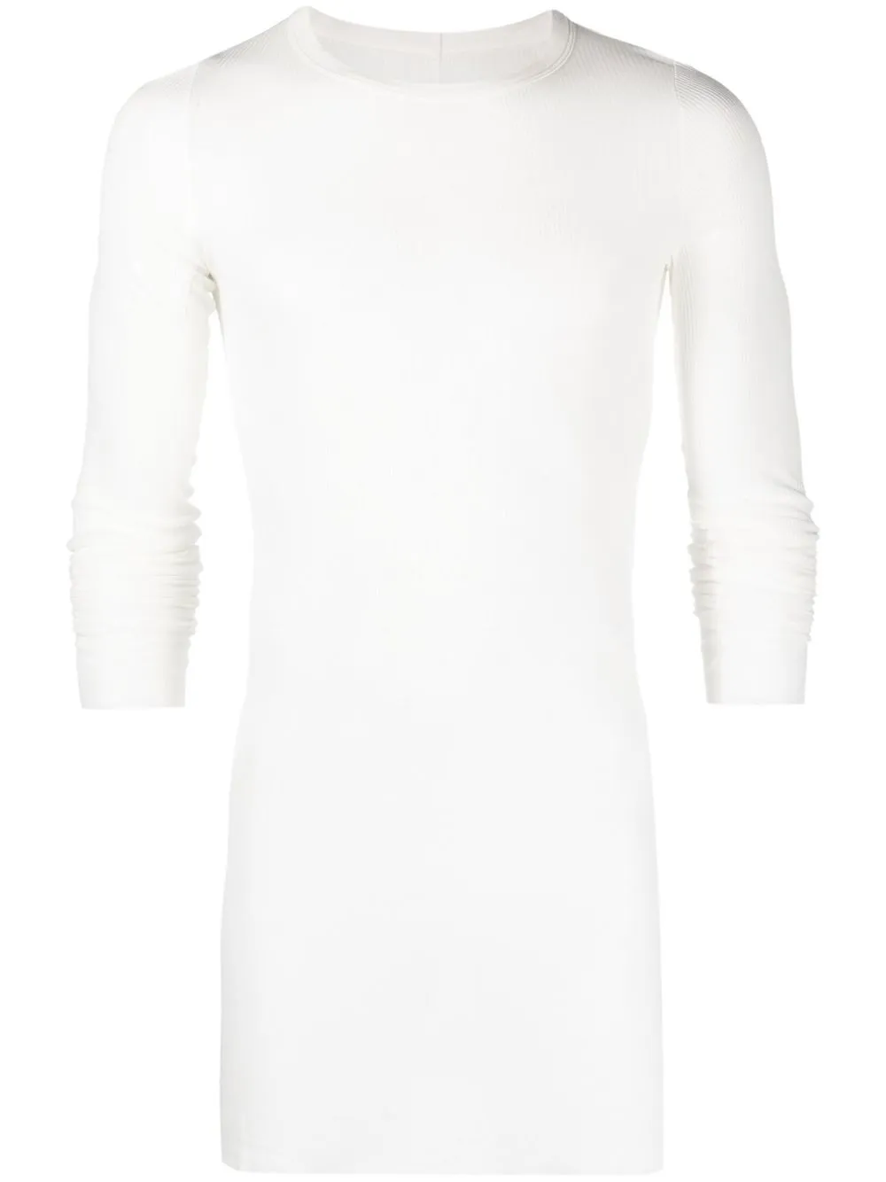 

Rick Owens ribbed longline long-sleeve top - White