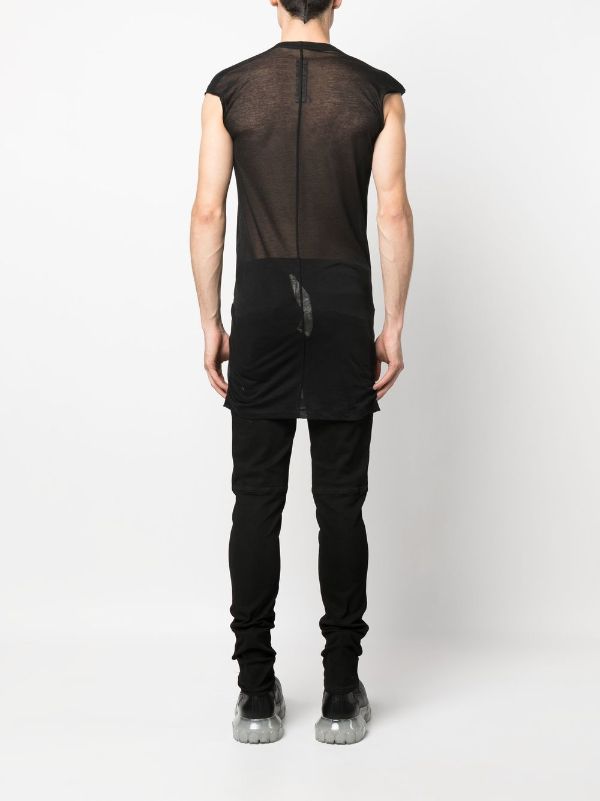 Rick Owens Dylan V-neck Longline T-shirt - Farfetch