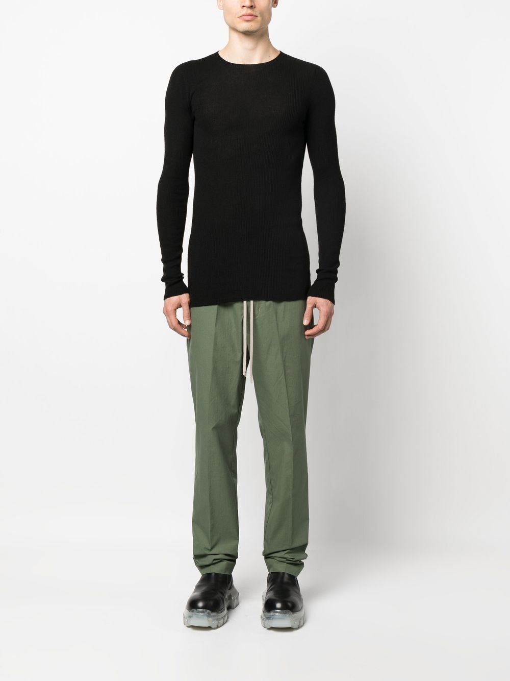 Rick Owens Broek met trekkoord - Groen