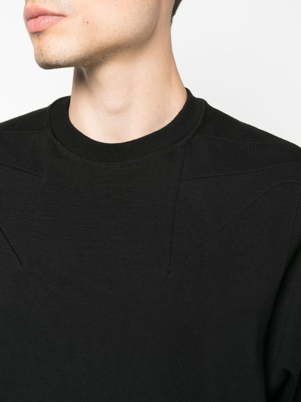 SWEATSHIRT WITH SEAM DETAIL - Black