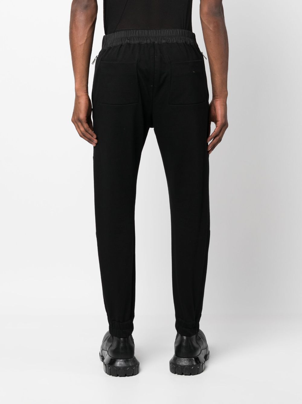 Shop Rick Owens Slim-cut Zip-detail Trousers In Black
