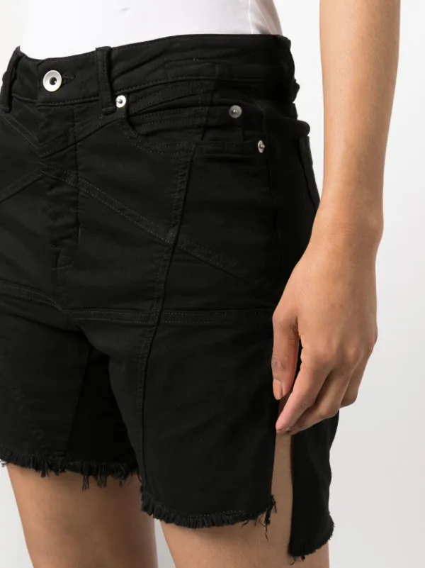 Rick Owens DRKSHDW raw-cut Denim Shorts - Farfetch