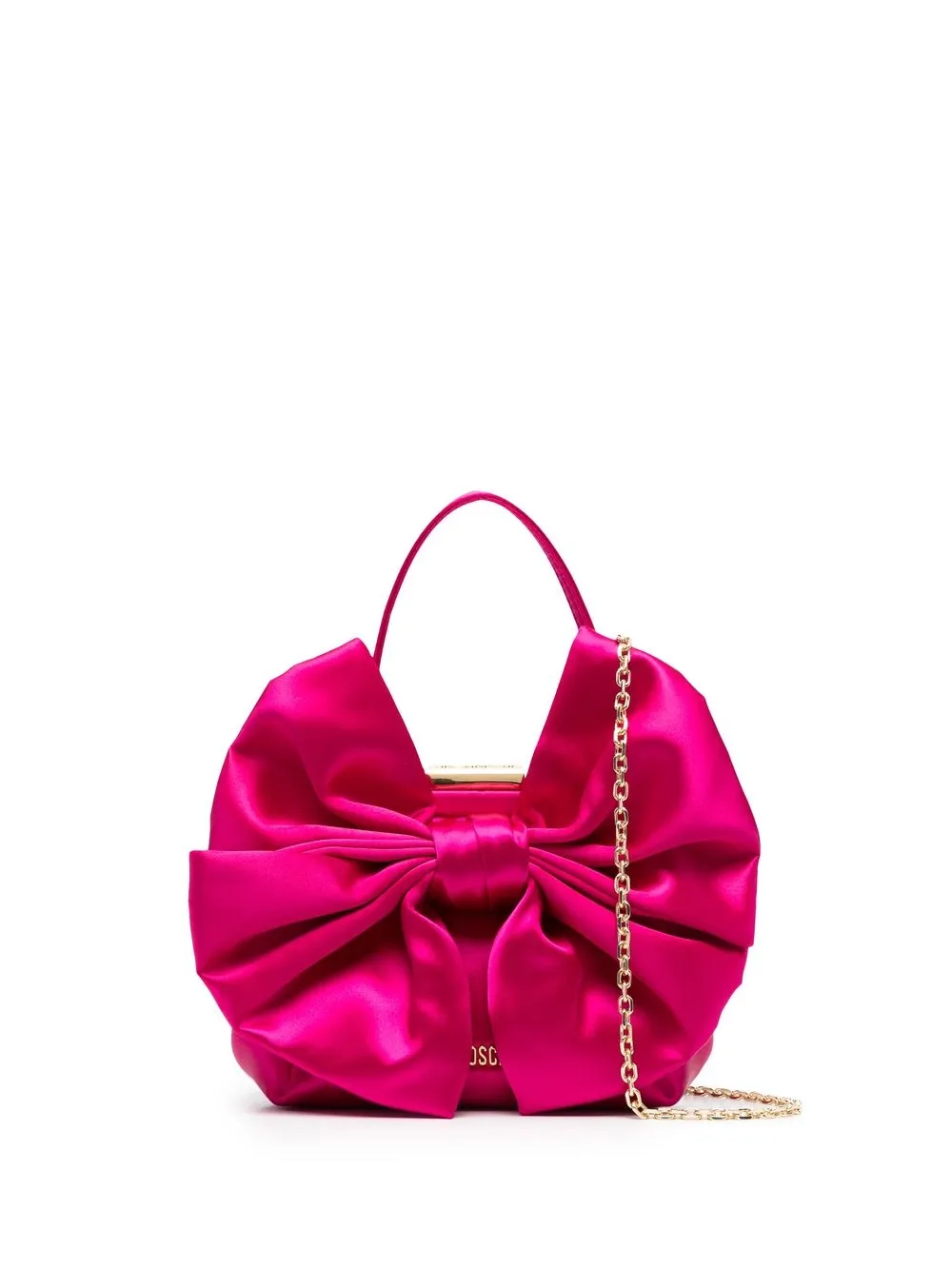 

Love Moschino bolsa satchel con moño - Rosado