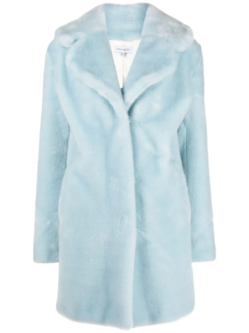 

La Seine & Moi Louve faux-fur coat - Blue