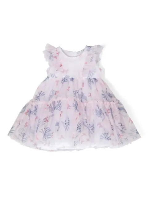 Monnalisa vestido sin mangas con moños estampados