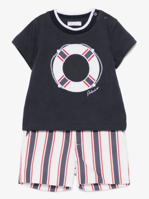 Patachou set de shorts con motivo de rayas
