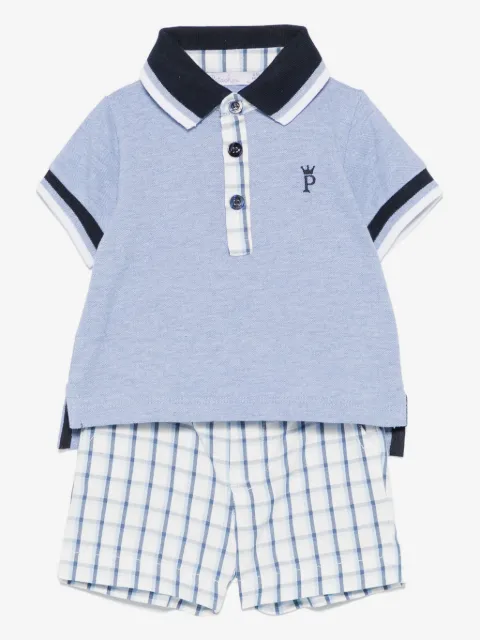 Patachou set de shorts con motivo de cuadros