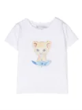 Patachou Baby Lion cotton T-shirt - White