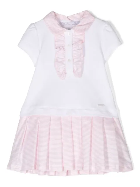 Patachou ruffled short-sleeved shirt dress