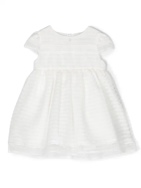 Patachou panelled short-sleeved dress