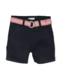 Patachou belted-waist detail shorts - Blue