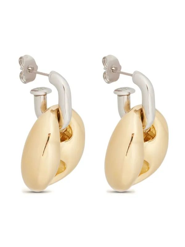 【関税込み】Rabanne Eight Chunky ピアス Rabanne Eight ピアス | シルバートーン | FARFETCH JP