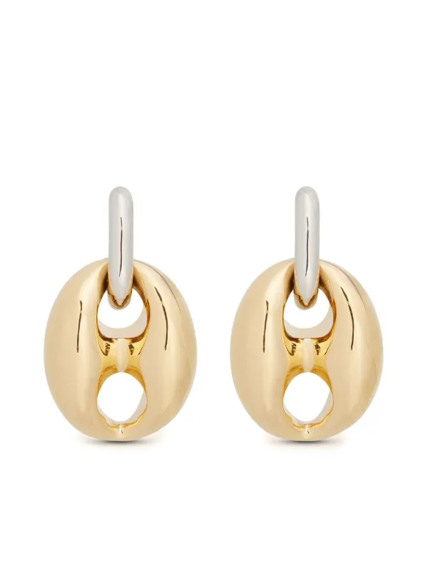 【関税込み】Rabanne Eight Chunky ピアス Rabanne Eight ピアス | シルバートーン | FARFETCH JP