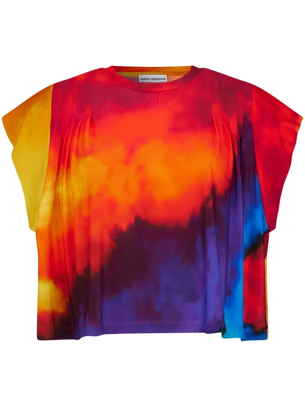 

Paco Rabanne tie-dye crew-neck T-shirt - Orange