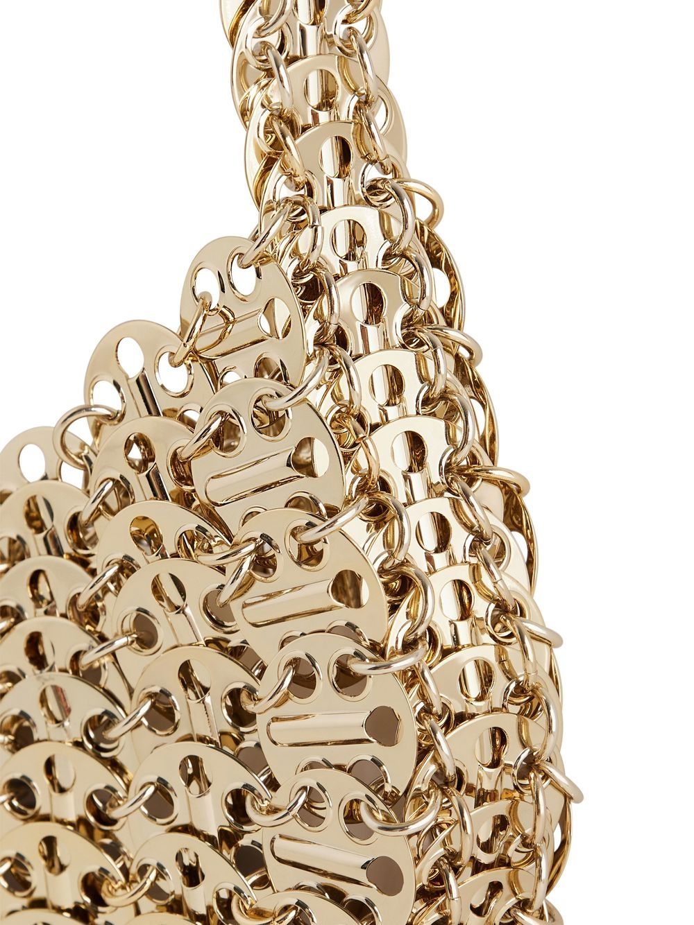 Shop Paco Rabanne Moon 1969 Shoulder Bag In Gold