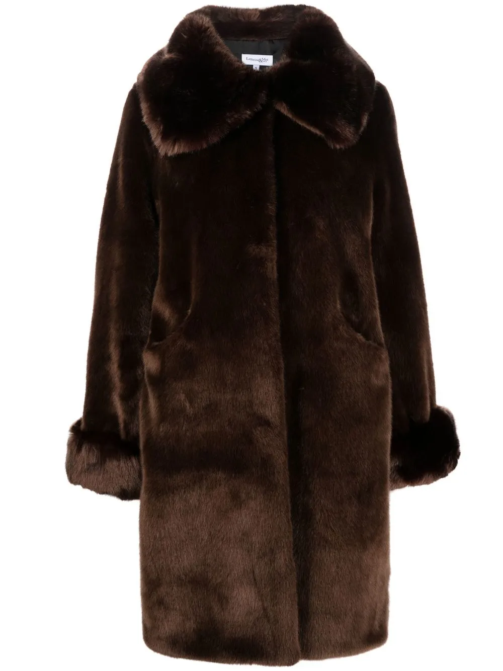 

La Seine & Moi Cathy faux-fur coat - Brown