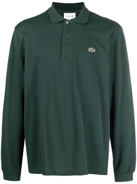 Lacoste embroidered-logo long-sleeve polo shirt