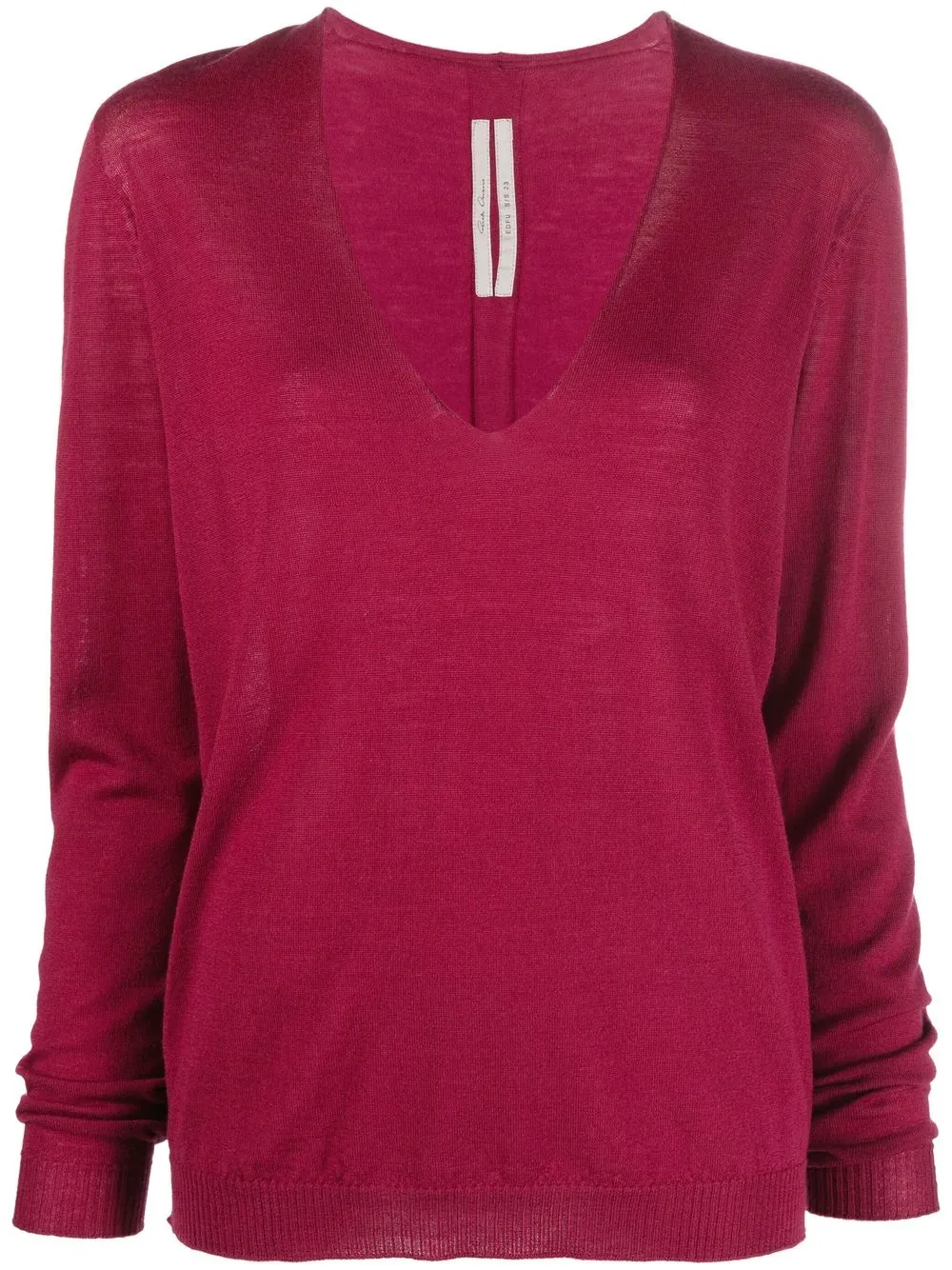 

Rick Owens V-neck jumper - Pink