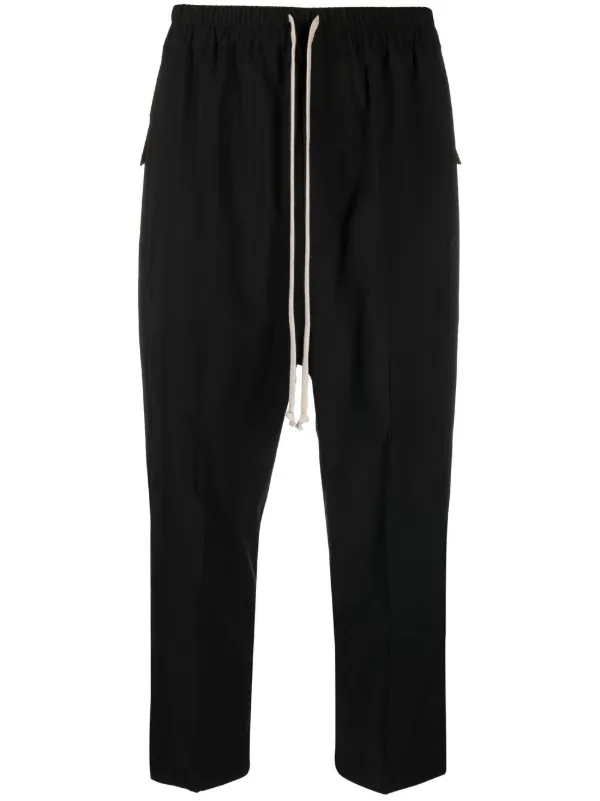 Rick Owens Astaires Cropped Drawstring Trousers - Farfetch