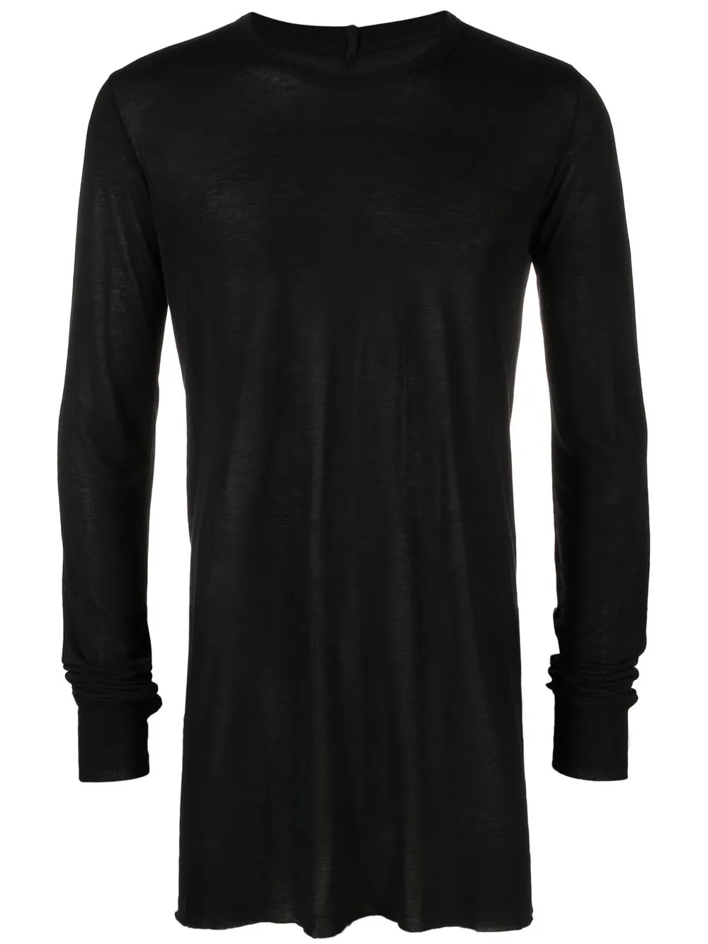 

Rick Owens crew neck long-sleeved T-shirt - Black