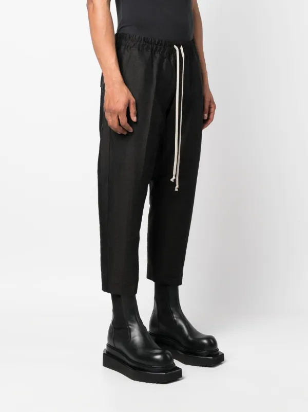 Rick Owens Cropped drawstring-waist Trousers - Farfetch