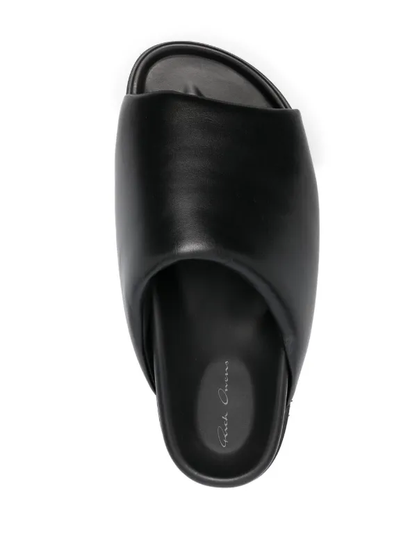 Rick Owens Granolas Padded Slides | Black | FARFETCH