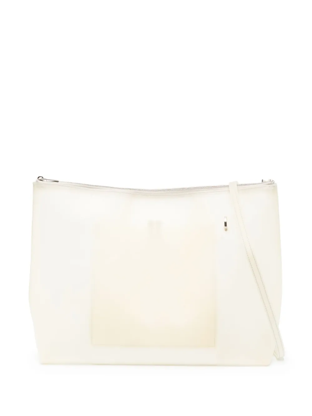 Rick Owens Adri Leather Shoulder Bag In Nude