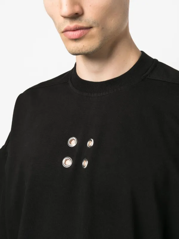 Rick Owens DRKSHDW Tommy T eyelet-detail T-shirt - Farfetch