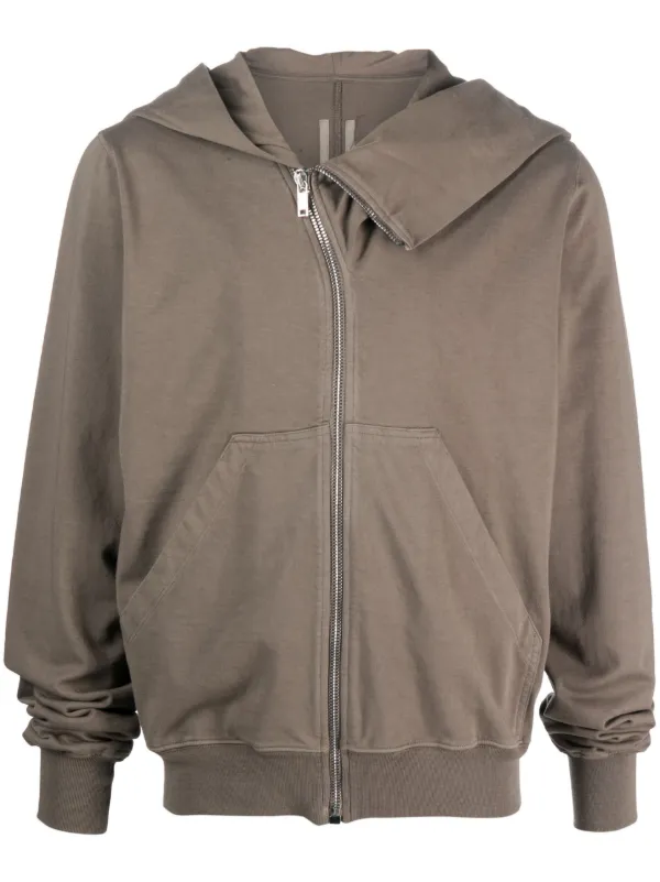 Rick Owens DRKSHDW Mountain zip-up Cotton Hoodie - Farfetch