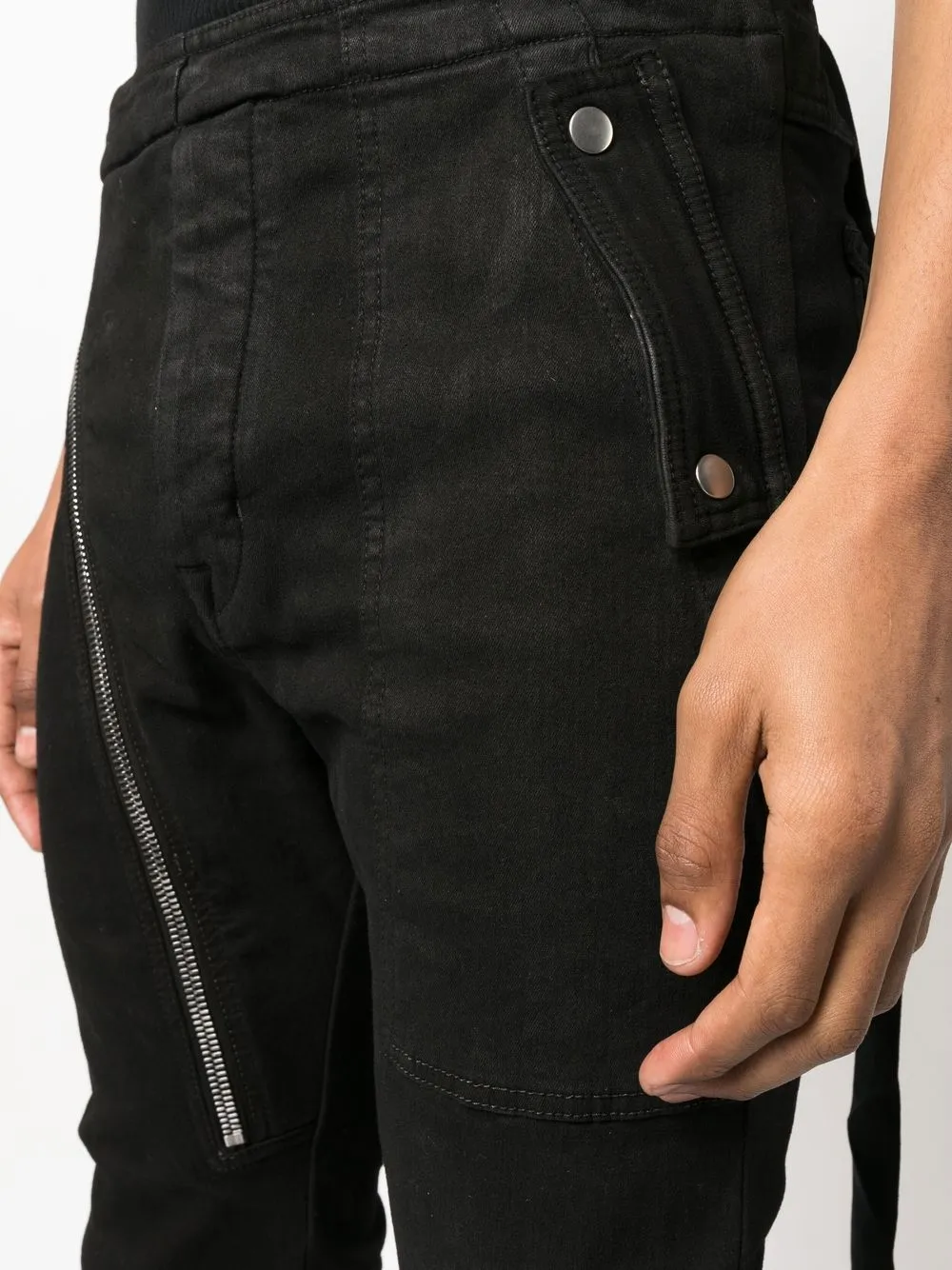 Shop Rick Owens Aircut Denim Joggers In Black