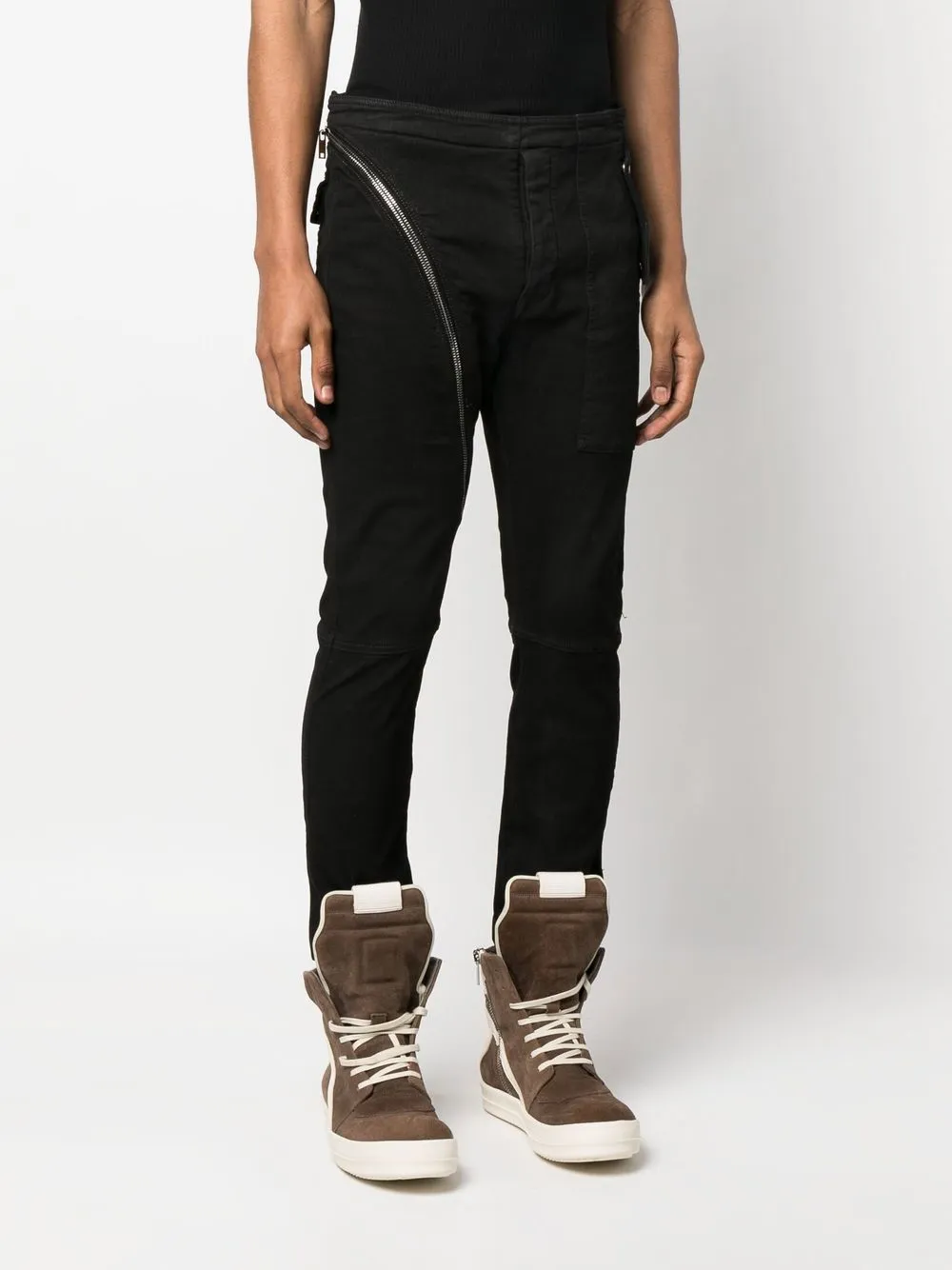 Shop Rick Owens Aircut Denim Joggers In Black