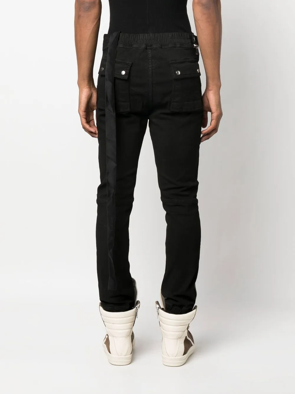 Shop Rick Owens Aircut Denim Joggers In Black