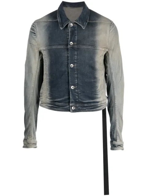 Rick Owens DRKSHDW Cropped-Jacke mit Logo-Band