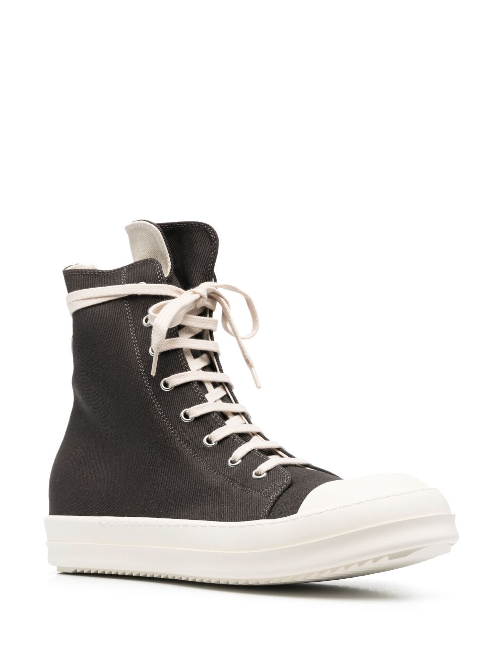 Rick Owens Sneakers met contrasterende neus - Bruin