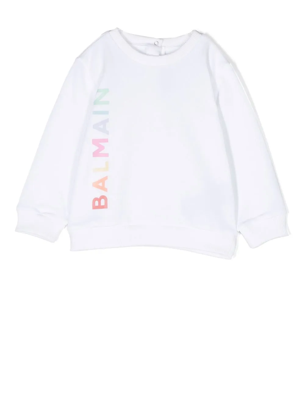 

Balmain Kids logo-print cotton sweatshirt - White