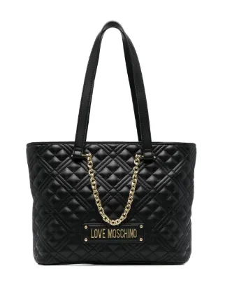 Love moschino quilted tote new arrivals