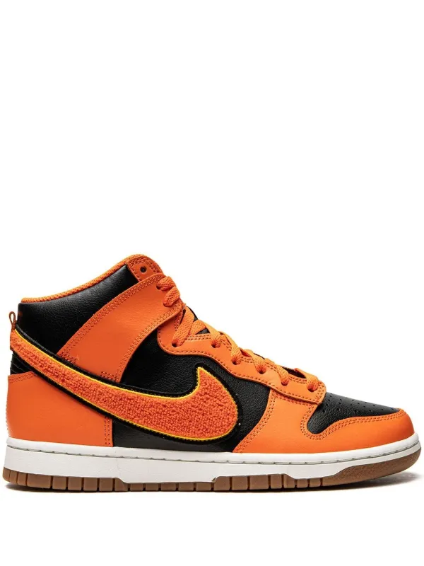 Nike high store tops orange