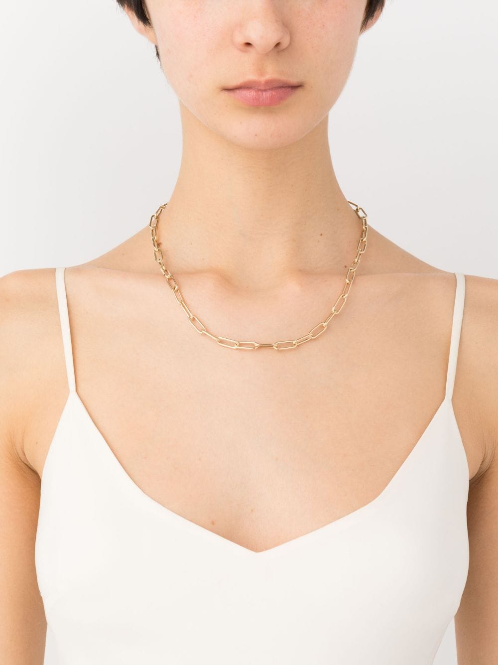 Image 2 of Ef Collection 14kt yellow gold Jumbo Lola necklace