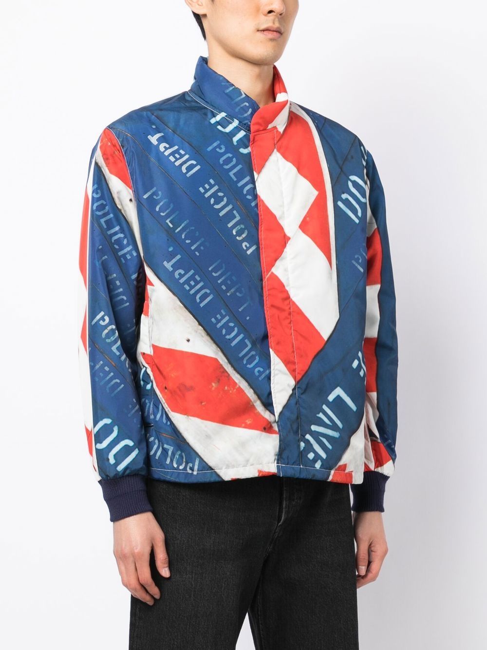 Shop Neighborhood Long-sleeve Padded Jacket In Blau