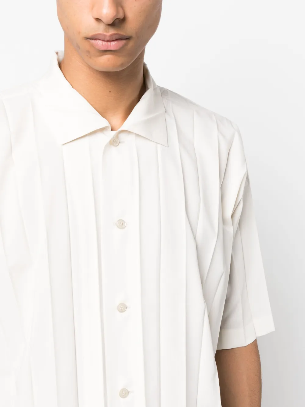 Homme Plissé Issey Miyake Edge short-sleeve Shirt - Farfetch