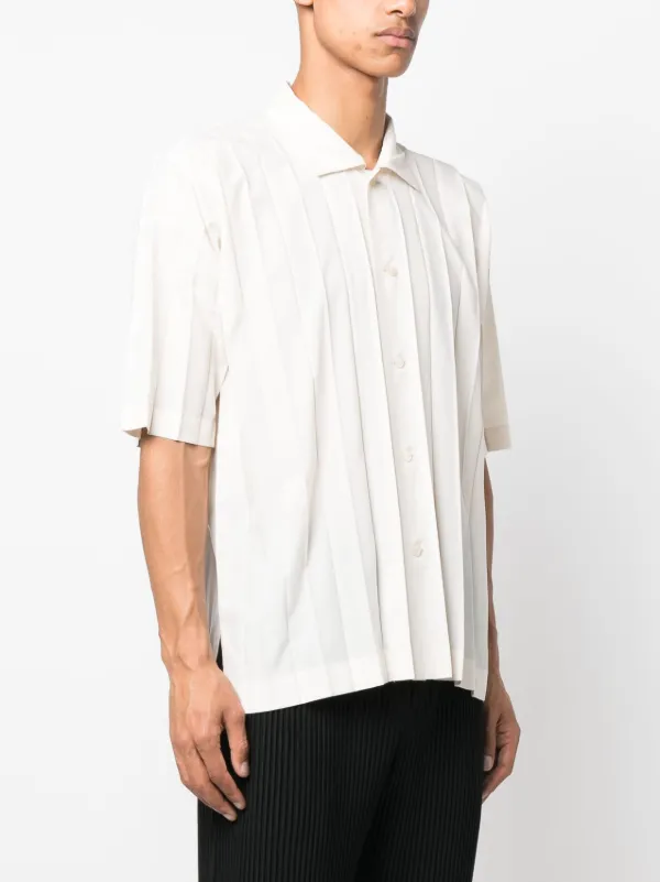 Homme Plissé Issey Miyake Edge ショートスリーブ シャツ - Farfetch