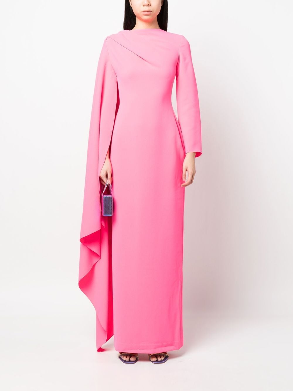 Solace London Jurk met gedrapeerd detail - Roze