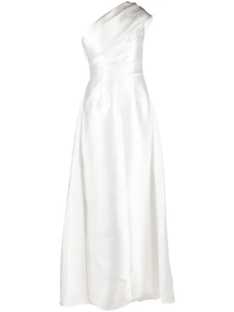 Solace London Alba one-shoulder gown