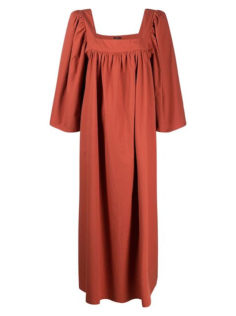 LE PETIT TROU vestido Geenah con cuello cuadrado
