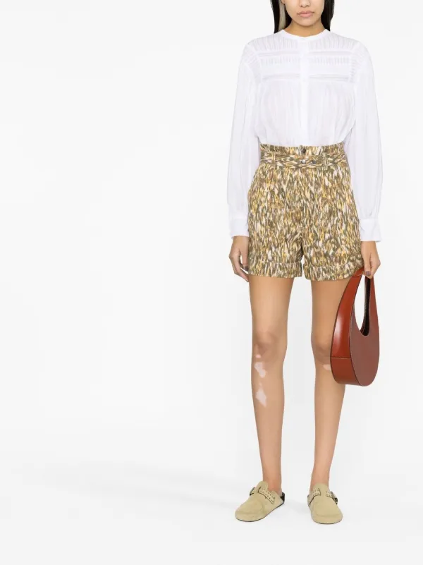 ※si-chann様確約【ISABEL MARANT ETOILE PLALIA Plalia Voile Top Woman white | ISABEL MARANT Official online store
